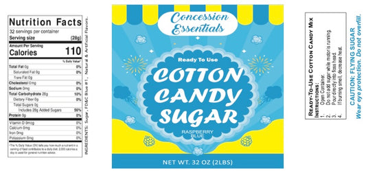 CE - Cotton Candy Sugar (Pink/Blue) 32 oz (3"x7")