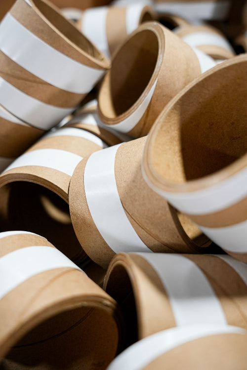 Label Cores with Transfer Tape (3" Cores" - 1/4" Thickness)