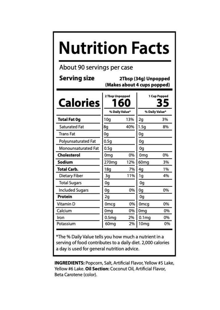 CE - Nutrition Facts (2x4")