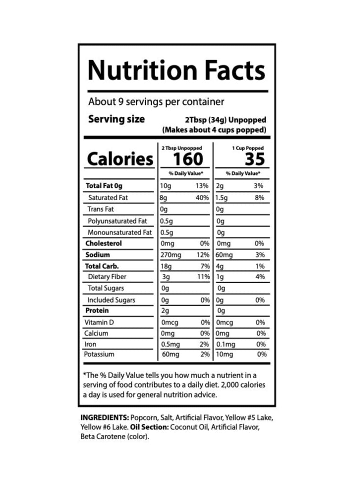 CE - Nutrition Facts (2x4")