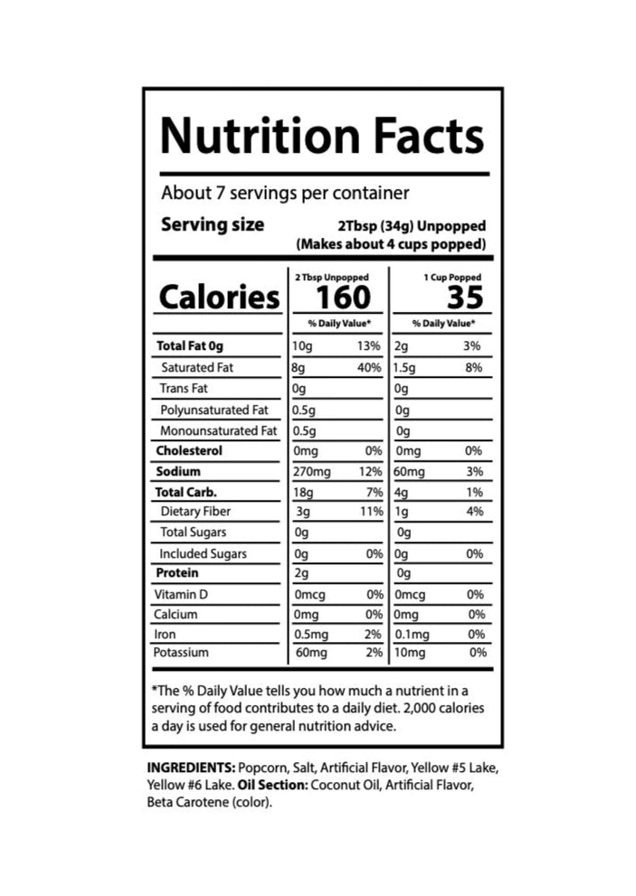 CE - Nutrition Facts (2x4")