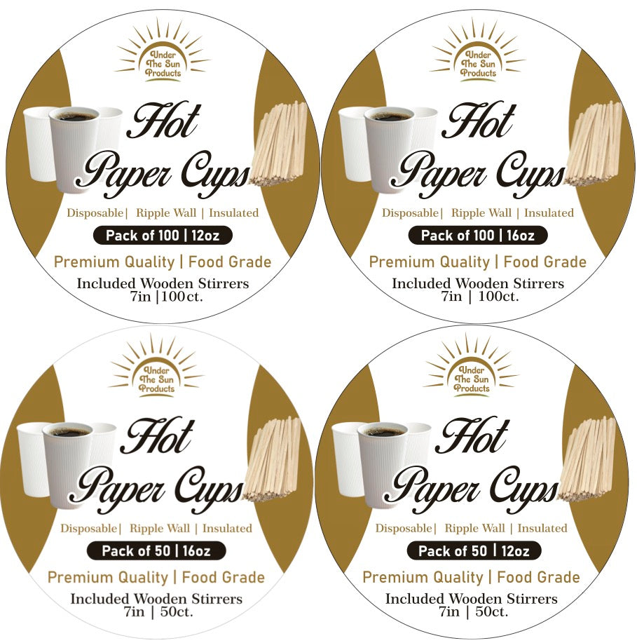 Paper Cups (7.5"x7.5" Circles)