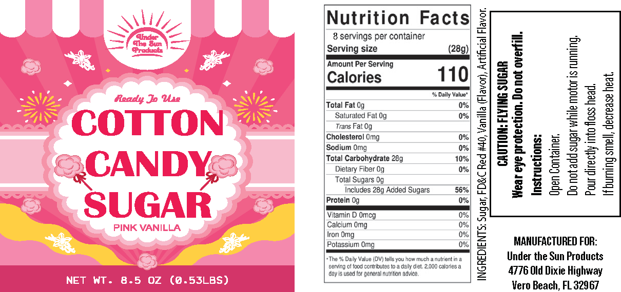 USP - Pink Floss Cotton Candy Sugar 8.5oz (2"x4") (1,000)