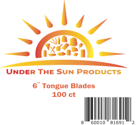 Under The Sun 3.75x3.5" 6" Tongue Blades 100ct