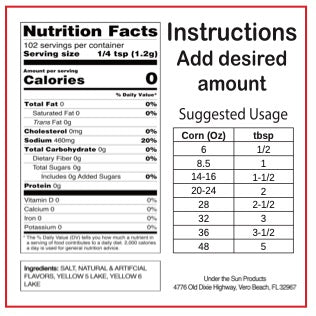 UTS - Popcorn Theater Salt 16oz Backs (2x2")
