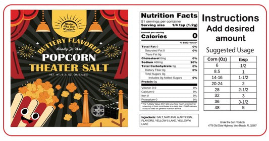 UTS - Popcorn Theater Salt 8.5oz (2x4")