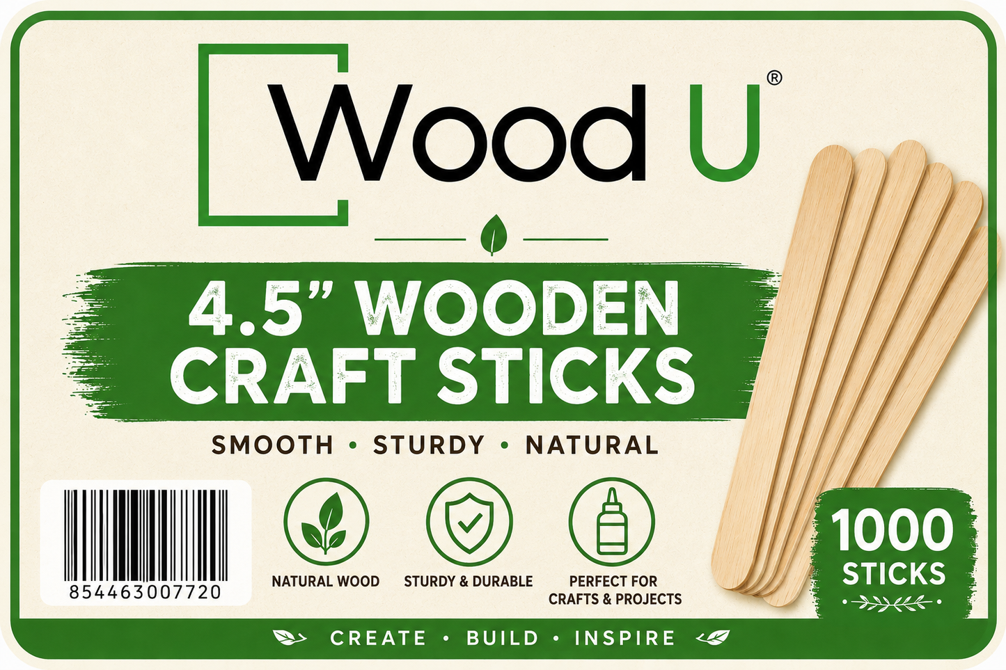 4.5" Wooden Craft Sticks Labels (3x4.5") E# 23570