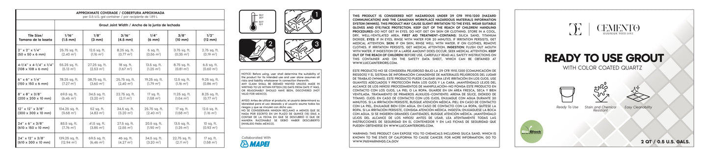 4"x18" Printed White Vinyl Label Sheets
