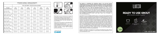 4"x18" Printed White Vinyl Label Sheets