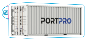 Decals PortPro White (Packs of 500 - 3x0.92")