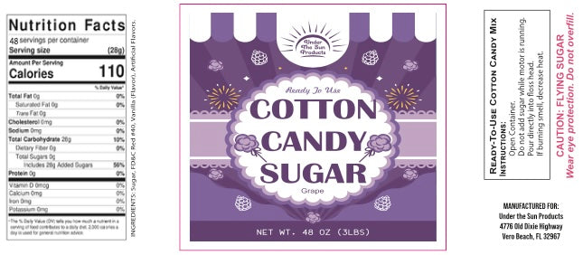 USP - Cotton Candy Sugar (Grape/Pink/Blue) 48 oz (3"x7")