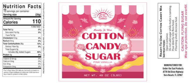 USP - Cotton Candy Sugar (Grape/Pink/Blue) 48 oz (3"x7")