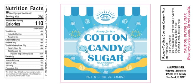 USP - Cotton Candy Sugar (Grape/Pink/Blue) 48 oz (3"x7")