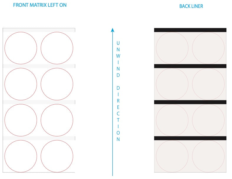 1" Circle Blank on VIP HG Paper (E#23423)
