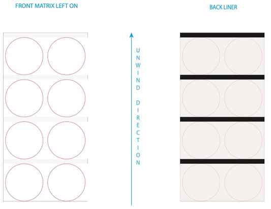 1" Circle Blank on VIP HG Paper (E#23423)