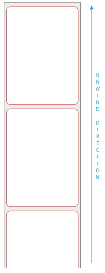 2.11"x2.875" Rectangle Blank on VIP HG Paper (E#23436)