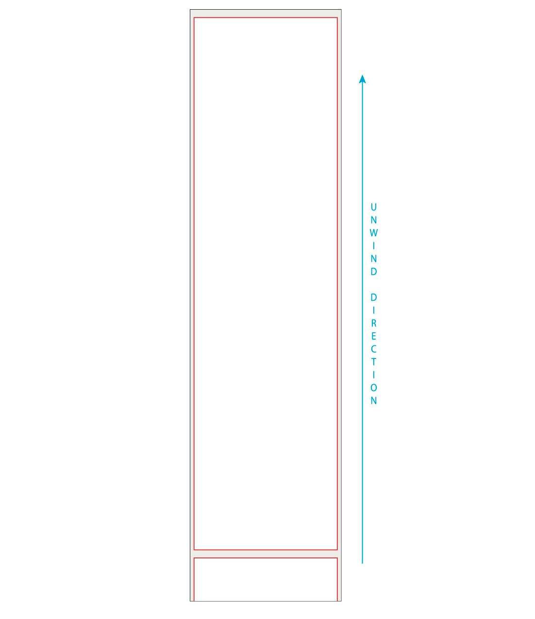 2.2188"x8.25" Rectangle Blank on VIP HG Paper (E#23431)