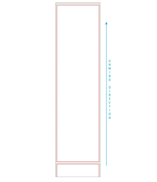 2.2188"x8.25" Rectangle Blank on VIP HG Paper (E#23431)